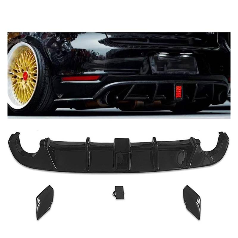 Heckdiffusor Heckstoßstange für VW Golf MK Vi GTI 6 GTI MK6 GTI 2.0 GTI 5K1,Heckdiffusor Heckspoiler Stoßstange Schützen Abdeckung Zubehör von NOVSKI