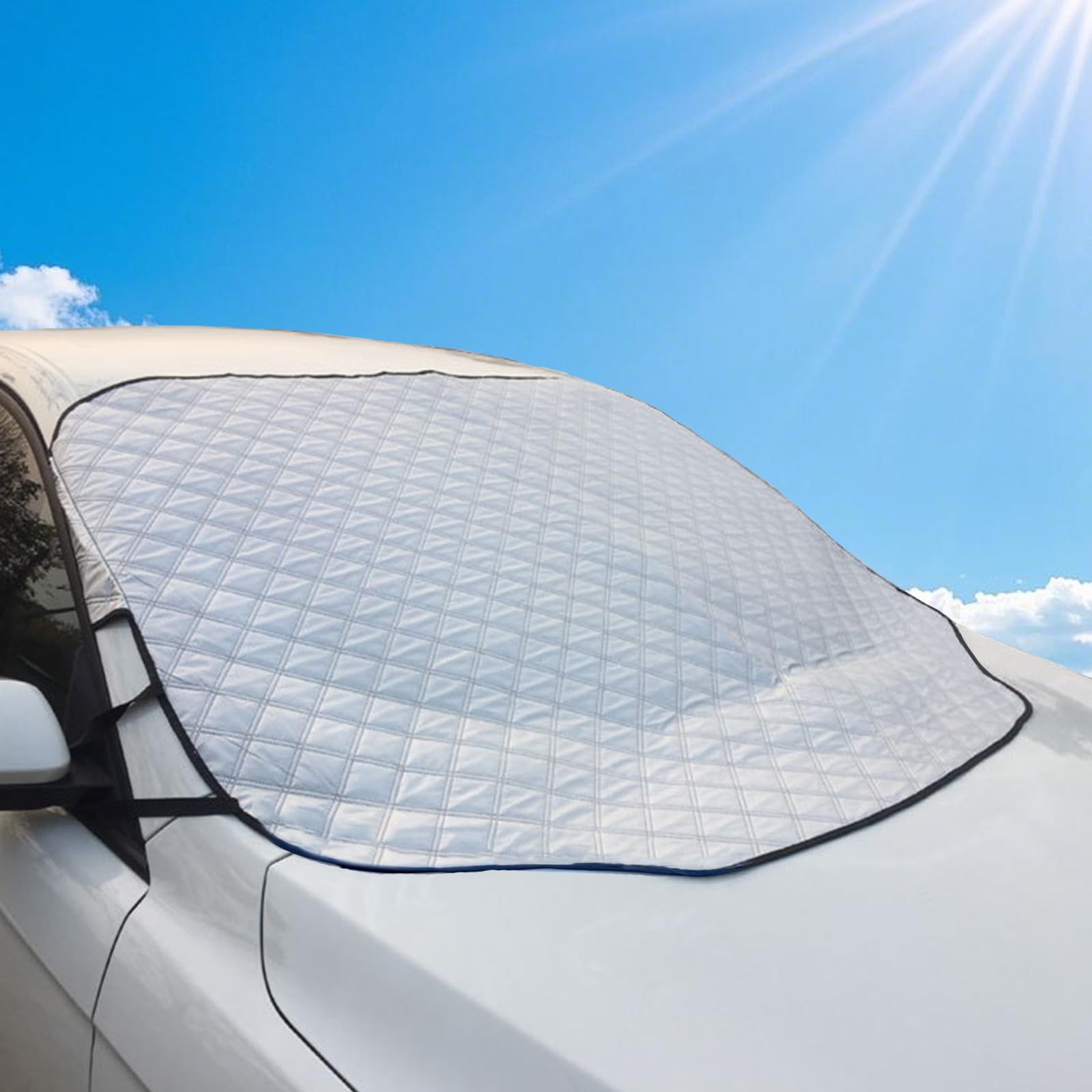 NOYVYYDS Auto Sonnenschutz Frontscheibe,Auto Frontscheibenabdeckung, Windschutzscheibenabdeckung Magnetische,Faltbar,UV-Schutz,Sonne,189 x 117cm NOYVYYDS Auto Sonnenschutz Frontscheibe,Auto Frontscheibenabdeckung, Windschutzscheibenabdeckung Magnetische,Faltbar,UV-Schutz,Sonne,189 x 117cm von NOYVYDS