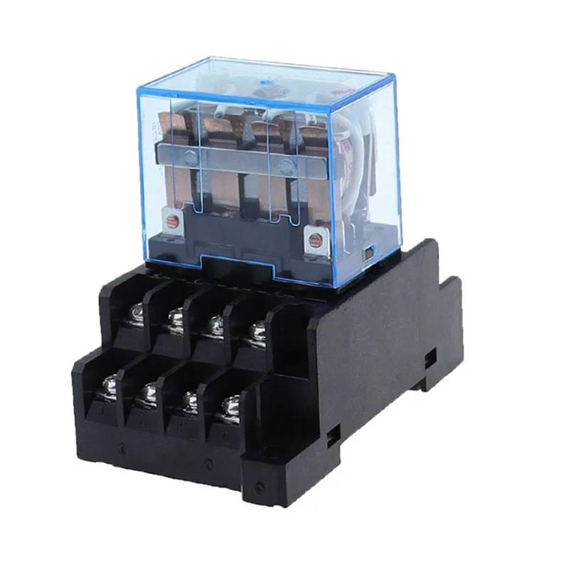 10 set LY4NJ HH64P AC 110V 220V DC 12V DC 24V 14PIN 10A Relais 4PDT mit buchse Basis(DC,12V) von NOZLIHMH