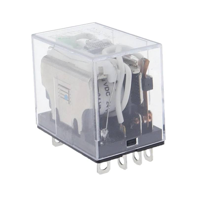 1PCS LY4NJ Allgemeines Elektromagnetisches Zwischenrelais HH64P Relais 14Pin AC10A 250V mit LED DC12/24V AC220V Silber Kontakte(DC,48V) von NOZLIHMH