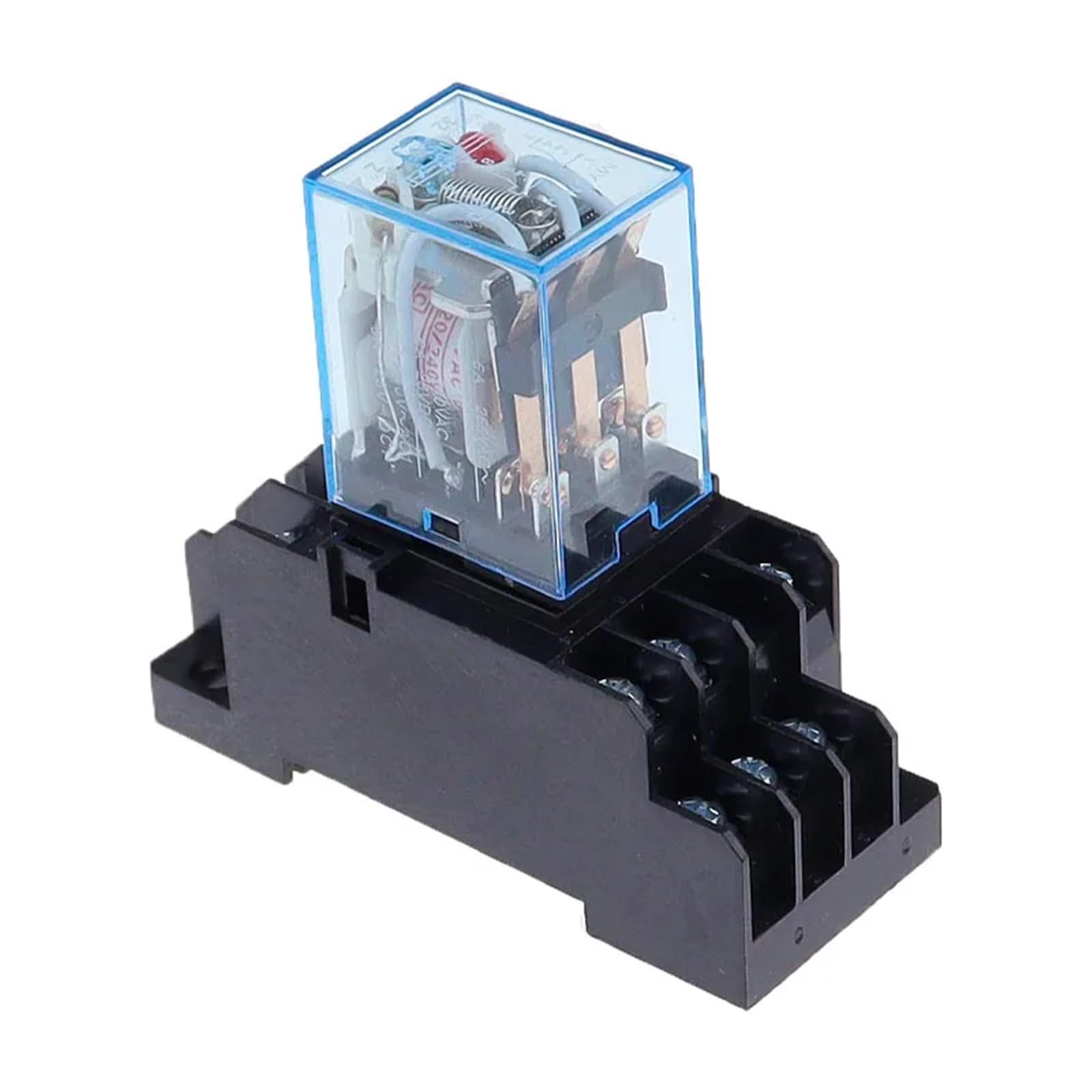 1set MY3 HH53P MY3NJ Micro Spule Power Relais 11pin 3NO 3NC LED Lampe 5A AC 110V 220V mit Sockel 12V 24V(DC,110V) von NOZLIHMH