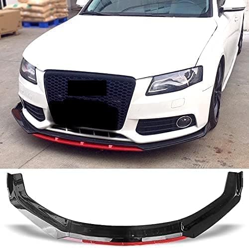 Auto Frontstoßstange Frontspoiler für Audi A4 B8 S4 2008 2009 2010, Abriebfest Frontlippe Stoßfängerschutz Car Styling Tuning Zubehör von NPORT