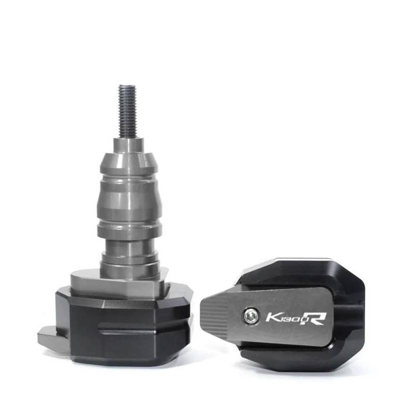 Absturzsicherung For BMW K1300R K1300 R Motorrad Fallende Schutz Rahmen Slider Verkleidung Schutz Crash Pad Protector Upgrade-Teile ersetzen(Titanium,K1300R logo) von NPUQNLAH