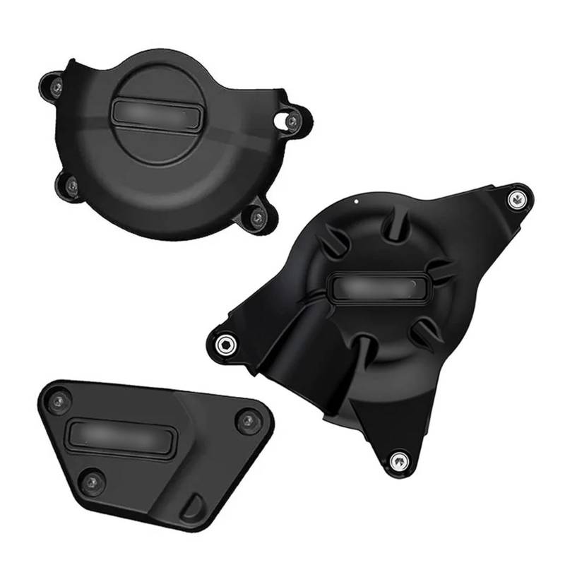 NPUQNLAH Motorstator-Schutzhülle YZF R6 Motorräder Motorabdeckung Schutzhülle für Yamaha YZF-R6 2006–2024 Motorabdeckungen Protektoren Verkleidung Schutz (schwarz) von NPUQNLAH