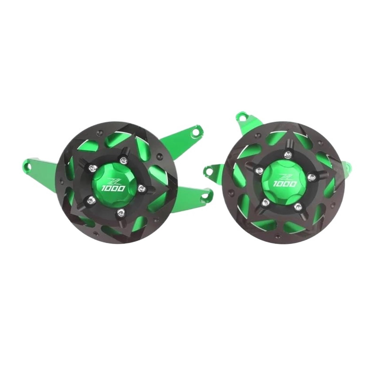 NPUQNLAH Schutzabdeckung für Motorstator Fit for Kawasaki Z900 Z1000 Z1000SX Versys1000 Z 900 Motorrad Zubehör Motor Stator Schutz Fall Slider Abdeckung Protektoren Verkleidungsschutz(Green,Z1000) von NPUQNLAH