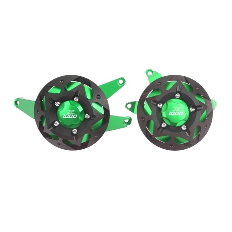 NPUQNLAH Schutzabdeckung für Motorstator Fit for Kawasaki Z900 Z1000 Z1000SX Versys1000 Z 900 Motorrad Zubehör Motor Stator Schutz Fall Slider Abdeckung Protektoren Verkleidungsschutz(Green,Z1000) von NPUQNLAH