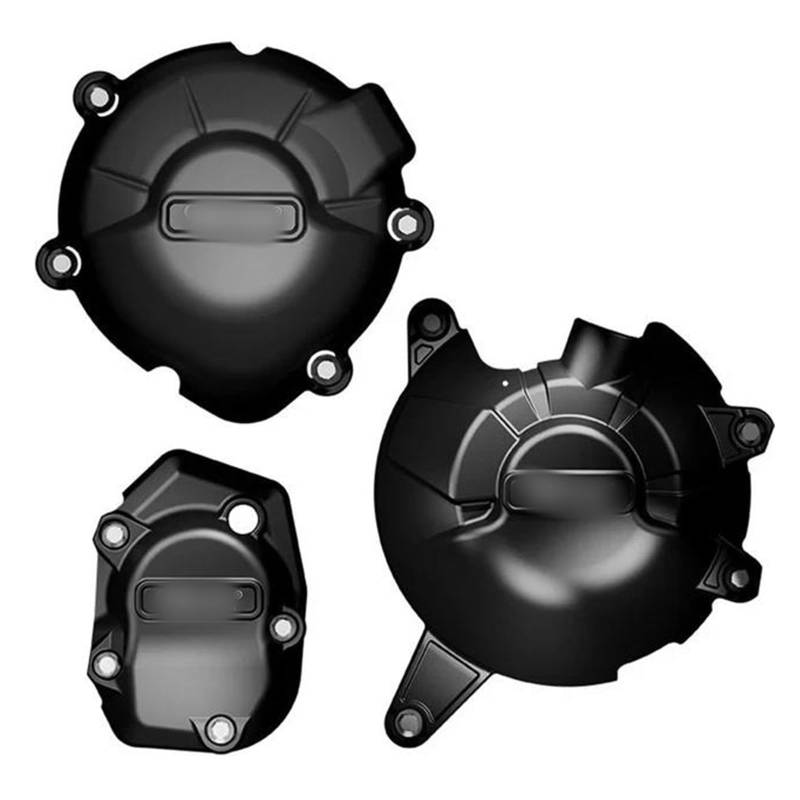 NPUQNLAH Schutzabdeckung für Motorstator Motocross-Motorabdeckungsschutz-Set for Kawasaki Z900 Motor 2017 2018 2019 2020 2021 2022 2023 2024 2025 Verkleidungsschutz(Black) von NPUQNLAH