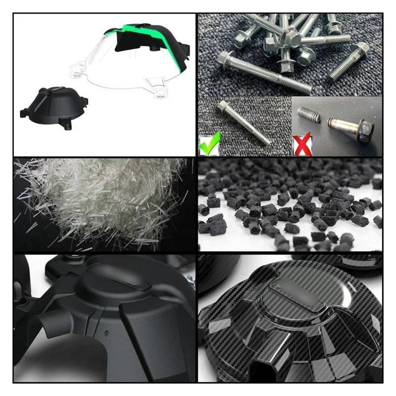 NPUQNLAH Schutzabdeckung für Motorstator Motocrosss Motor Abdeckung Schutz Fall for Ducati Panigale V2 2020-2022 959 2016-2019 Verkleidungsschutz(Carbon Fiber) von NPUQNLAH