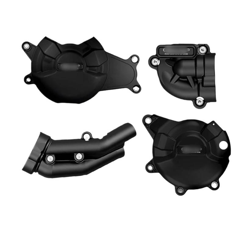 NPUQNLAH Schutzabdeckung für Motorstator Motorräder Motor Abdeckung Schutz Fall for Yamaha MT-07 FZ07 XSR700 MT07 Abenteuer Tenere 700 2014-2025 Verkleidungsschutz(Black Set) von NPUQNLAH