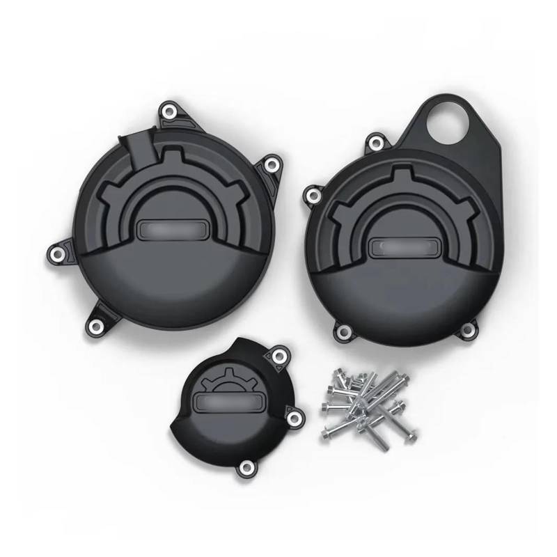 NPUQNLAH Schutzabdeckung für Motorstator for VOGE Moto 525DS 525 DSX 525 AC 2022-2023 RR525 2023-2024 Motorrad Motor Schutz Abdeckung Kit Verkleidungsschutz(Black) von NPUQNLAH