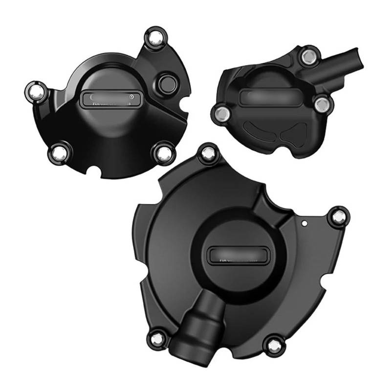 NPUQNLAH Schutzabdeckung für Motorstator for Yamaha YZF R1 R1M Motorschutz R1M YZF-R1 Motorabdeckung Motorradschutzabdeckungen Schutzhüllen-Set 2015-2023 Verkleidungsschutz(Black Set B) von NPUQNLAH