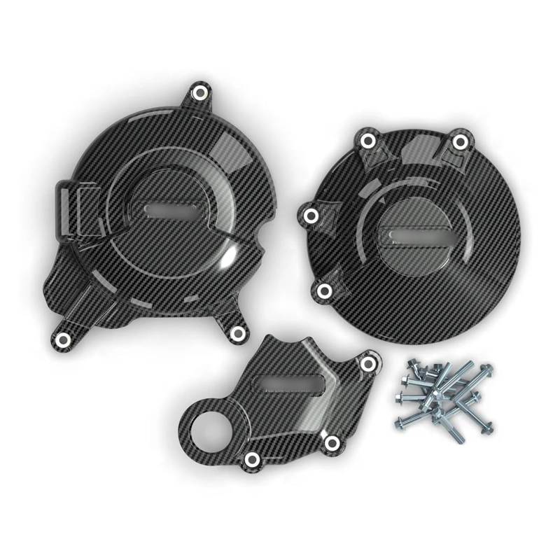 Schutzabdeckung für Motorstator For Ducati Monster 696 796 1100 2008-2015 Motorschutzabdeckung 695 795 Motorrad Motorgehäuseschutz Saver Verkleidungsschutz(Carbon fiber) von NPUQNLAH