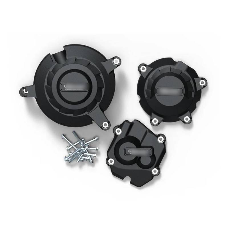 Schutzabdeckung für Motorstator Motorrad Motor Abdeckung Protektoren For KAWASAKI ZX-10R ZX10R 2011-2024 Verkleidungsschutz(Black) von NPUQNLAH