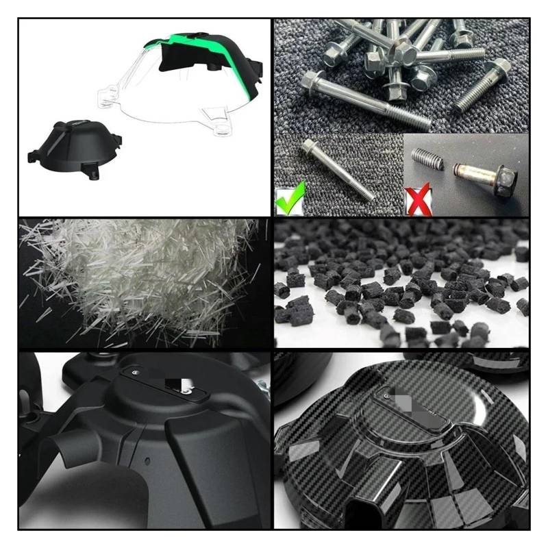 Schutzabdeckung für Motorstator Motorrad Motor Lichtmaschine Kupplung Schutz Abdeckung Zubehör For Suzuki GSX-R1000R GSXR 1000R GSXR1000 2017-2023 K17 Verkleidungsschutz(Carbon fiber) von NPUQNLAH