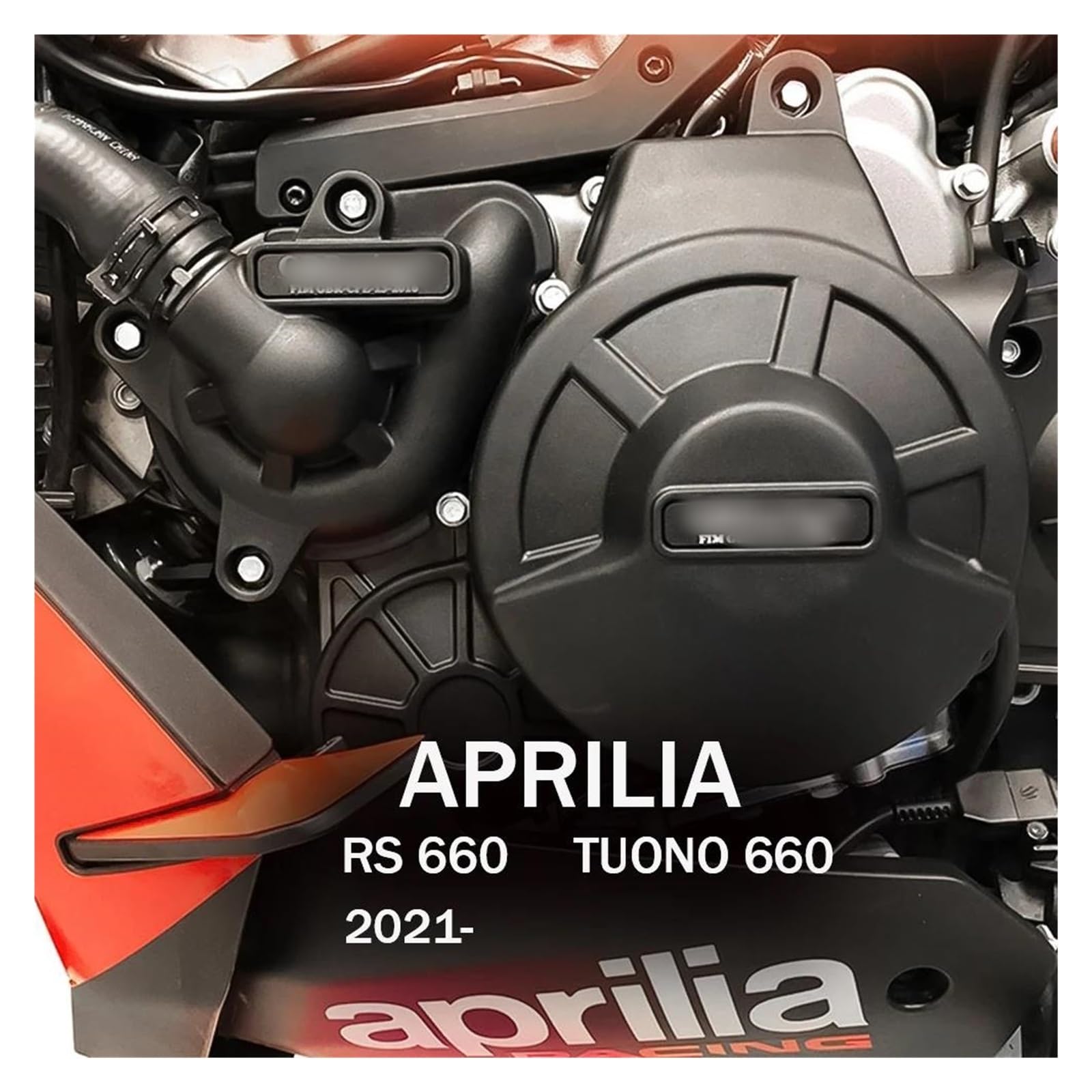Schutzabdeckung für Motorstator RS660 2022 Motorräder Motor Abdeckung Schutz Fall For Aprilia RS660 TUONO 660 2021-2022 Motor Cove Verkleidungsschutz(Carbon fiber) von NPUQNLAH