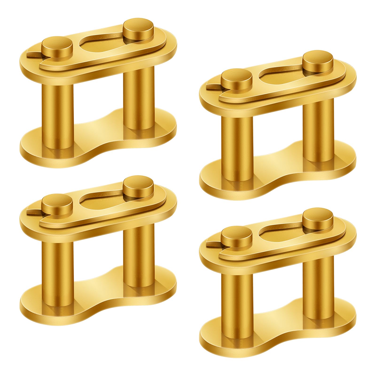 4 Stück Kettenglieder, Stahllegierung Robust Hauptglied Goldene Chain Master Link für Motorrad 50cc 70cc 90cc 110cc 125cc ATV Quad 4 Wheeler Pocket Bike, #420 4 Stück Kettenglieder, Stahllegierung Robust Hauptglied Goldene Chain Master Link für Motorrad 50cc 70cc 90cc 110cc 125cc ATV Quad 4 Wheeler Pocket Bike, #420 von NQEUEPN