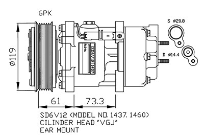 Nrf Kompressor, Klimaanlage [Hersteller-Nr. 32217] für Peugeot von NRF