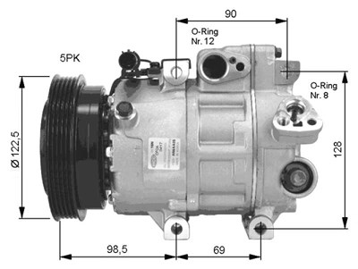 Nrf Kompressor, Klimaanlage [Hersteller-Nr. 32468] für Hyundai, Kia von NRF