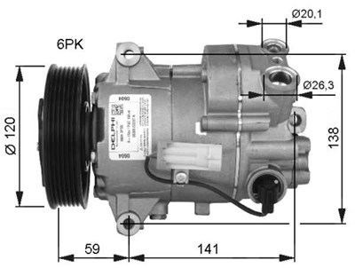 Nrf Kompressor, Klimaanlage [Hersteller-Nr. 32487] für Opel von NRF