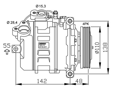 Nrf Kompressor, Klimaanlage [Hersteller-Nr. 32531] für BMW von NRF
