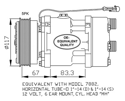 Nrf Kompressor, Klimaanlage [Hersteller-Nr. 32779] für Citroën, Fiat, Peugeot von NRF
