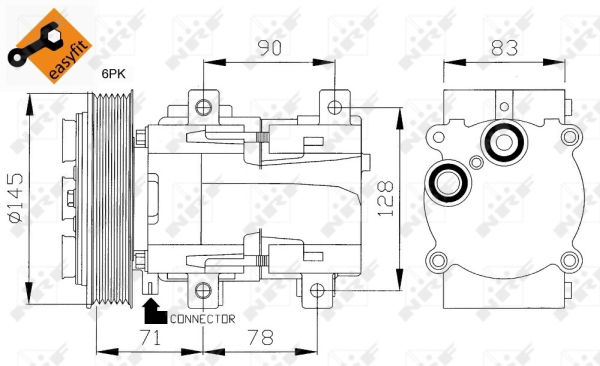 Kompressor, Klimaanlage NRF 32085 Kompressor, Klimaanlage NRF 32085 von NRF
