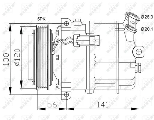 Kompressor, Klimaanlage NRF 32117 Kompressor, Klimaanlage NRF 32117 von NRF