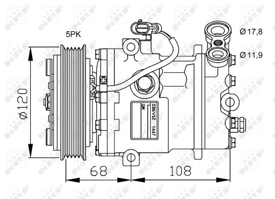 Kompressor, Klimaanlage NRF 32775 Kompressor, Klimaanlage NRF 32775 von NRF