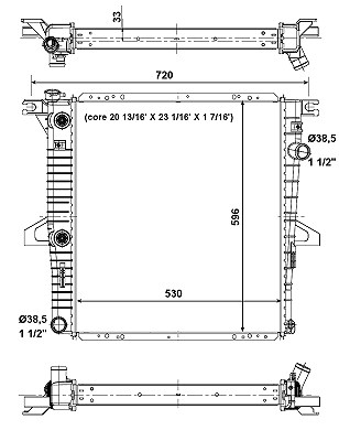 Nrf Kühler, Motorkühlung [Hersteller-Nr. 56033] für Ford Usa von NRF