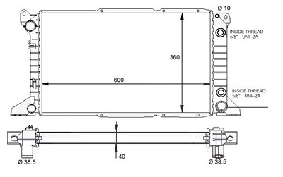 Nrf Kühler, Motorkühlung [Hersteller-Nr. 59132] für Ford von NRF