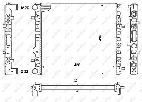 Kühler, Motorkühlung NRF 50140 Kühler, Motorkühlung NRF 50140 von NRF