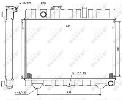 Kühler, Motorkühlung NRF 504236 von NRF