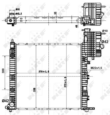 Kühler, Motorkühlung NRF 50581 Kühler, Motorkühlung NRF 50581 von NRF