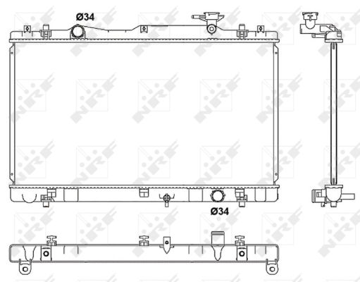 Kühler, Motorkühlung NRF 53062 von NRF