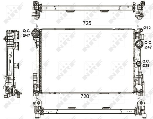 Kühler, Motorkühlung NRF 53113 Kühler, Motorkühlung NRF 53113 von NRF
