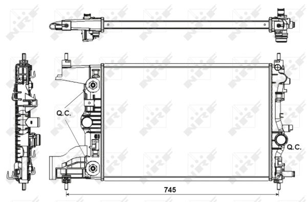 Kühler, Motorkühlung NRF 53153 Kühler, Motorkühlung NRF 53153 von NRF