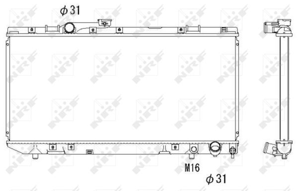 Kühler, Motorkühlung NRF 53308 Kühler, Motorkühlung NRF 53308 von NRF