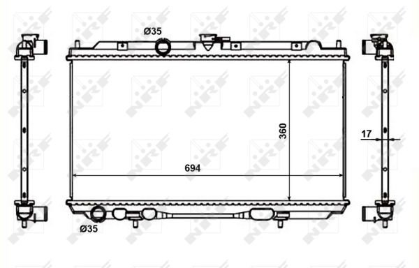 Kühler, Motorkühlung NRF 53386 Kühler, Motorkühlung NRF 53386 von NRF