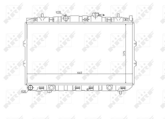 Kühler, Motorkühlung NRF 53819 von NRF