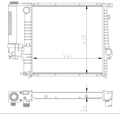 Kühler, Motorkühlung NRF 53849A Kühler, Motorkühlung NRF 53849A von NRF
