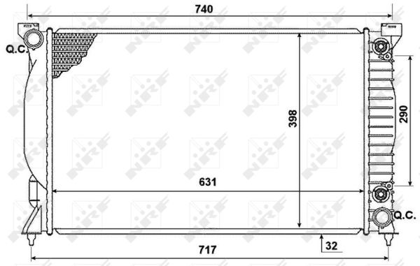 Kühler, Motorkühlung NRF 53958 Kühler, Motorkühlung NRF 53958 von NRF