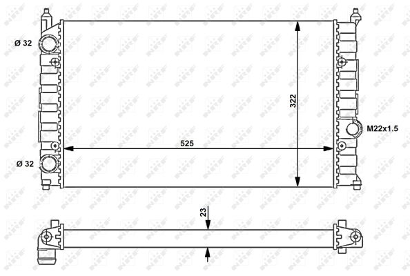 Kühler, Motorkühlung NRF 54707 Kühler, Motorkühlung NRF 54707 von NRF