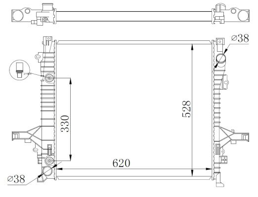Kühler, Motorkühlung NRF 550019 Kühler, Motorkühlung NRF 550019 von NRF