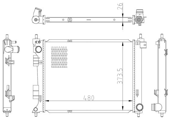 Kühler, Motorkühlung NRF 550033 Kühler, Motorkühlung NRF 550033 von NRF