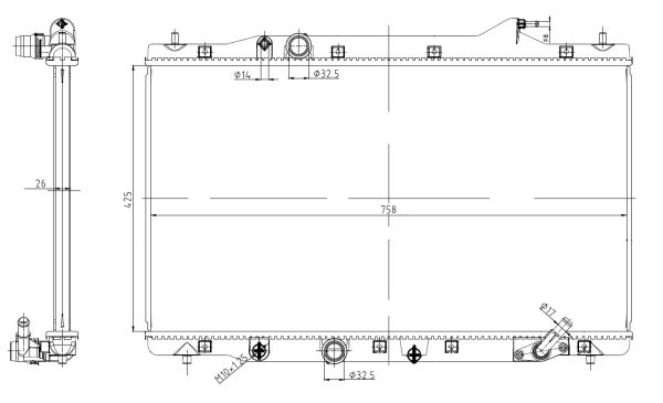 Kühler, Motorkühlung NRF 550040 Kühler, Motorkühlung NRF 550040 von NRF