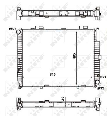 Kühler, Motorkühlung NRF 56140 Kühler, Motorkühlung NRF 56140 von NRF