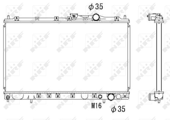 Kühler, Motorkühlung NRF 58182 Kühler, Motorkühlung NRF 58182 von NRF