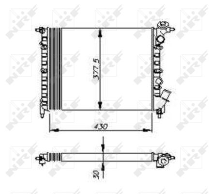 Kühler, Motorkühlung NRF 58207 Kühler, Motorkühlung NRF 58207 von NRF