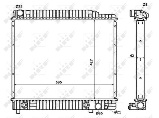 Kühler, Motorkühlung NRF 58348 Kühler, Motorkühlung NRF 58348 von NRF