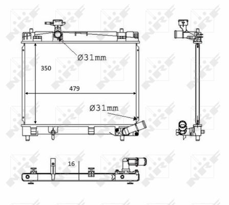 Kühler, Motorkühlung NRF 58384 Kühler, Motorkühlung NRF 58384 von NRF